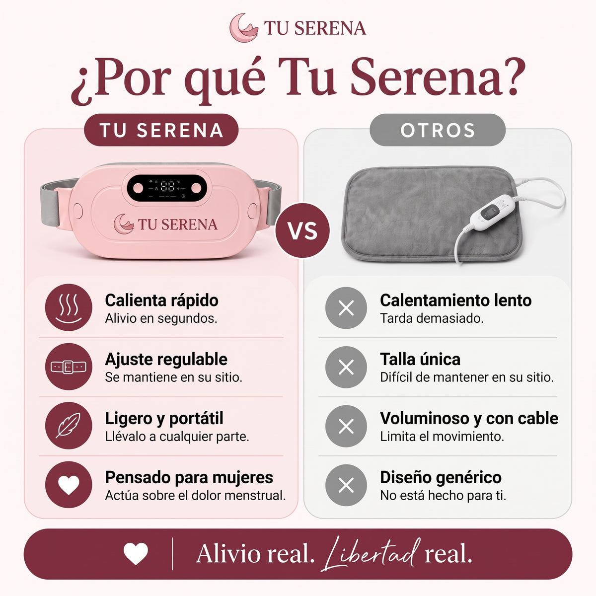 TuSerena™ - Cinturón Menstrual
